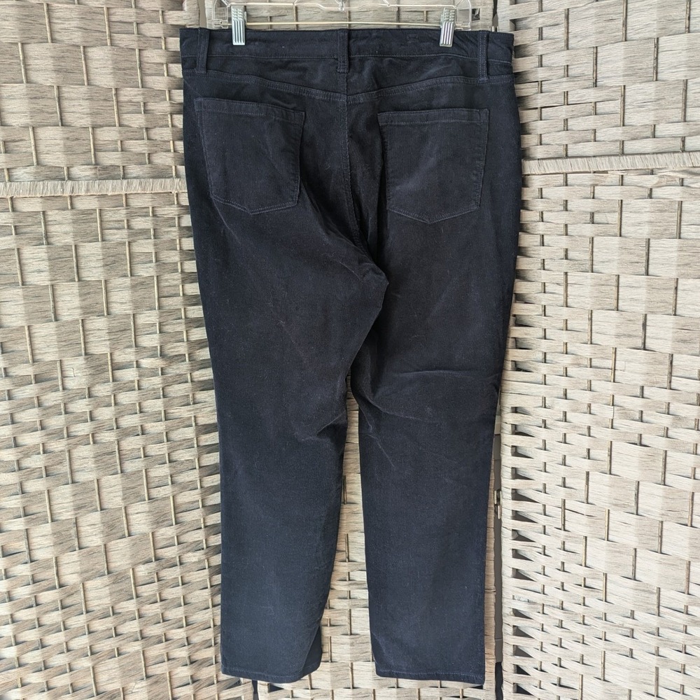 Talbots Corduroy Pants Navy Blue High Rise Straight Leg 14P Autumn Quiet Luxury